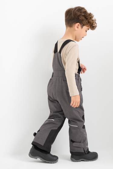 Kinder Jungen - Skihose - wasserdicht - dunkelgrau