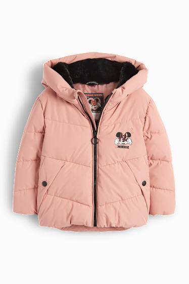 Bambine - Minnie - giacca trapuntata con cappuccio - rosa scuro