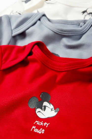 Baby Jungen - Multipack 3er - Disney - Baby-Body - rot / grau