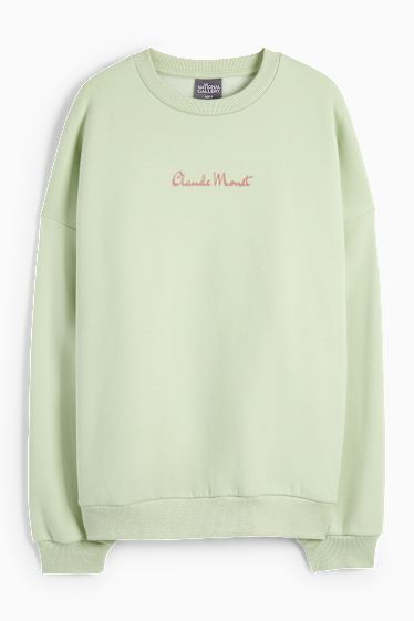 Dames - Sweatshirt - Claude Monet - lichtgroen