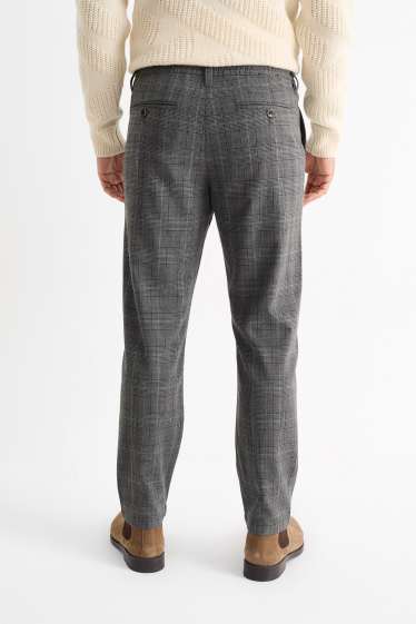 Home - Pantalons xinos - tapered fit - de quadres - gris