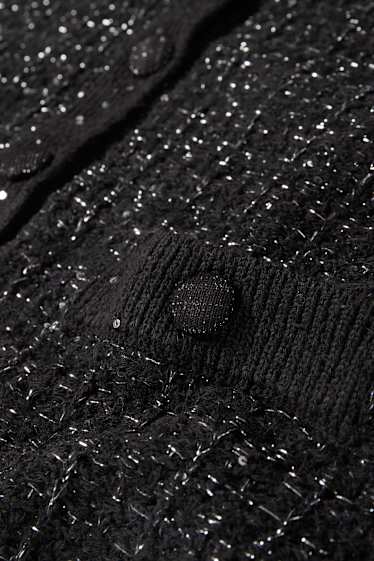 Damen - Strickjacke - schwarz