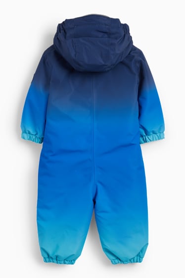 Baby Jungen - Baby-Schneeanzug mit Kapuze - wasserdicht - dunkelblau