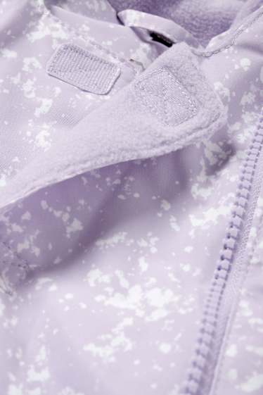 Nadó nena - Granota per a la neu per a nadó amb caputxa - impermeable - amb motiu - violeta clar