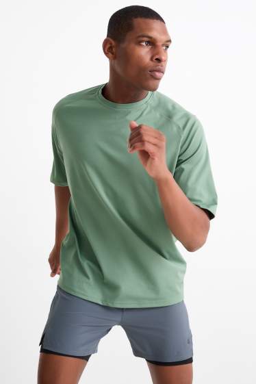 Heren - Sportshirt - 4 Way Stretch - groen