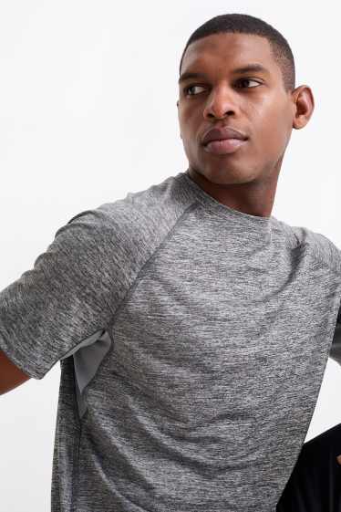 Hombre - Camiseta funcional - gris jaspeado