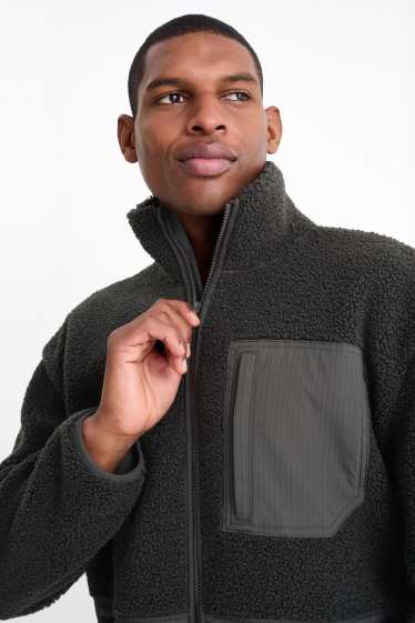 Herren - Thermo-Fleecejacke - schwarz