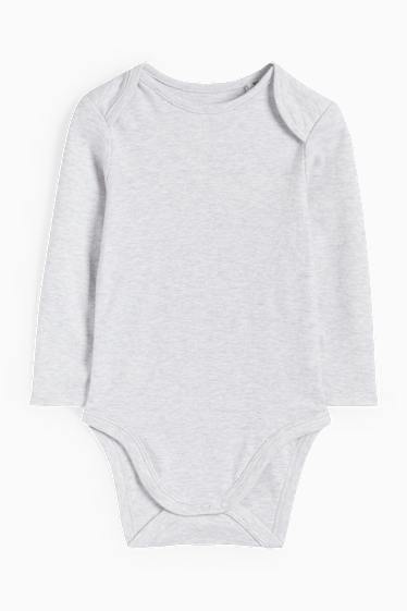 Unisex - Eisbär - Strampler-Set - 2 teilig - hellgrau