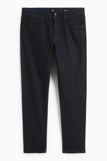 Pánské - Slim tapered jeans - džíny - tmavošedé
