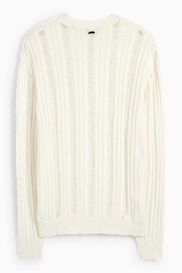 Mężczyźni - Sweter - beżowy