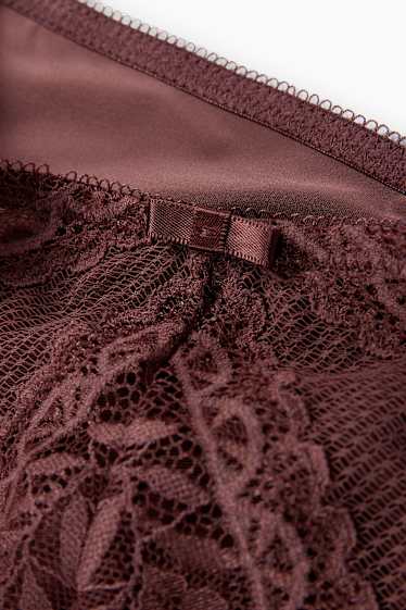 Damen - Slip - dunkelrot