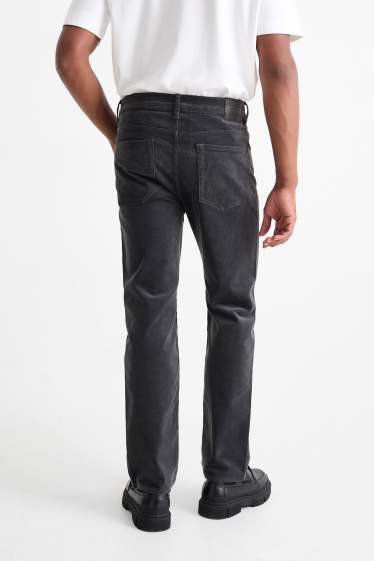 Herren - Cordhose - Regular Fit - dunkelgrau