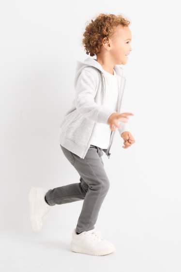 Kinder Jungen - Slim Jeans - Thermojeans - dunkelgrau