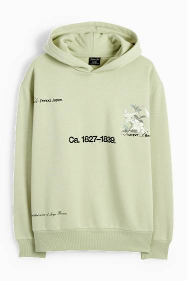 Home - Dessuadora amb caputxa oversized - Hokusai - verd clar