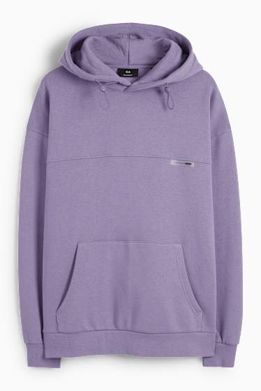 Men - Hoodie - violet-melange