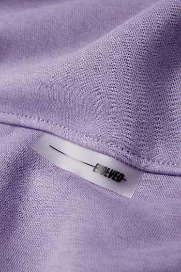 Men - Hoodie - violet-melange