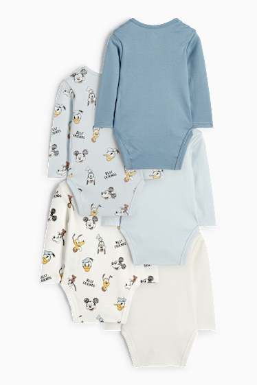 Baby Jungen - Multipack 5er - Disney - Baby-Body - blau / weiß