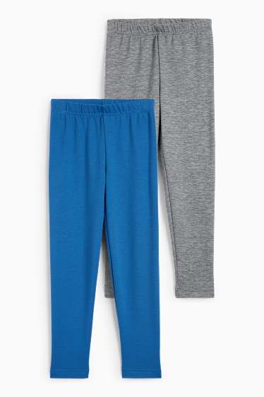 Kinder Jungen - Multipack 2er - Thermoleggings - grau