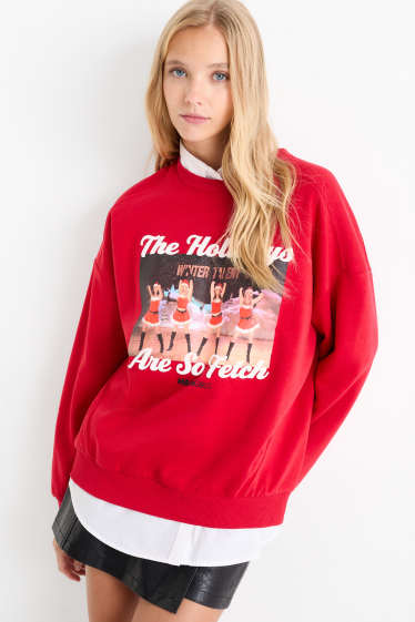 Damen - Weihnachts-Sweatshirt - Mean Girls - rot