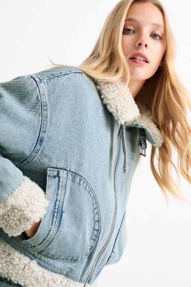 Damen - Jeansjacke - helljeansblau