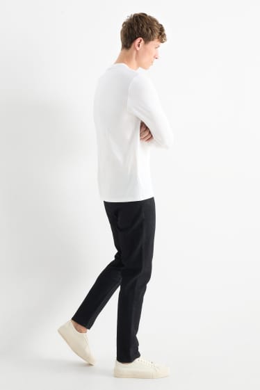 Pánské - Slim tapered jeans - džíny - tmavošedé