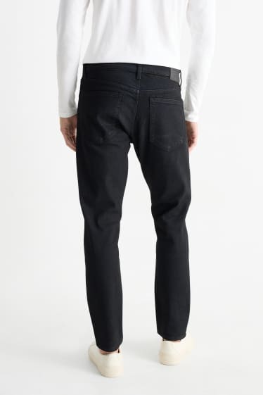 Pánské - Slim tapered jeans - džíny - tmavošedé