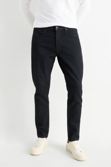 Pánské - Slim tapered jeans - džíny - tmavošedé