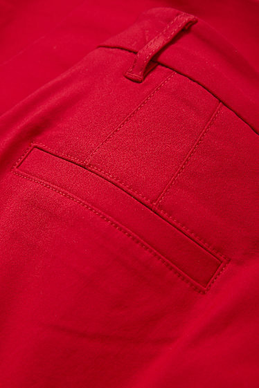 Kobiety - Rybaczki - średni stan - slim fit - czerwony