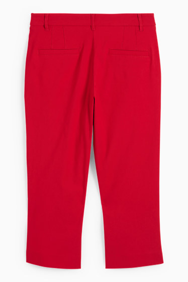 Kobiety - Rybaczki - średni stan - slim fit - czerwony