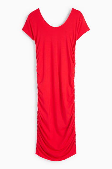 Femmes - Robe moulante en viscose - rouge