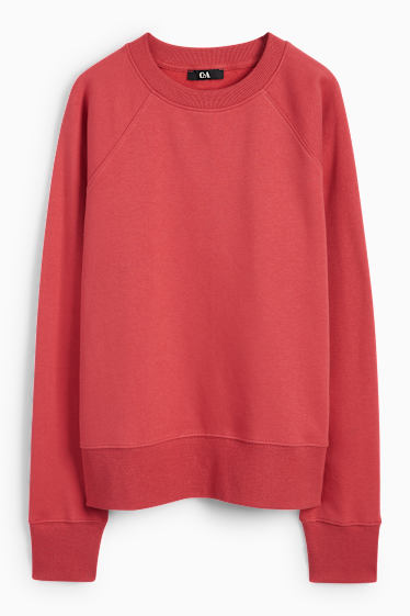 Femmes - Sweat basique - rouge clair