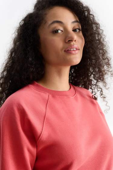 Femmes - Sweat basique - rouge clair