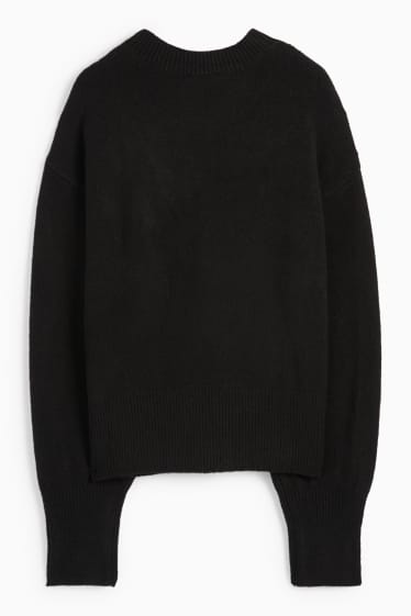 Femmes - Pull orné de strass - noir