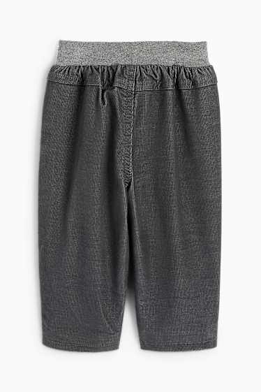 Bébés garçons - Pantalon en velours côtelé pour bébé - pantalon doublé - gris