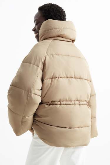 Women - Quilted jacket - beige