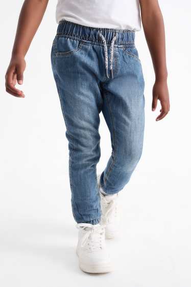 Kinder Jungen - Multipack 2er - Slim Jeans - Thermojeans - blau / dunkelblau