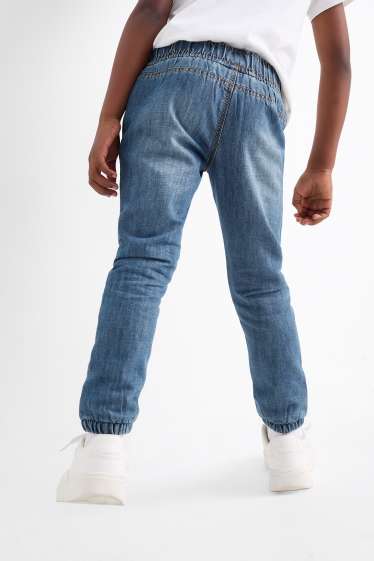 Kinder Jungen - Multipack 2er - Slim Jeans - Thermojeans - blau / dunkelblau