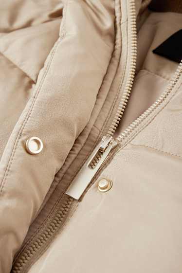 Women - Quilted jacket - beige