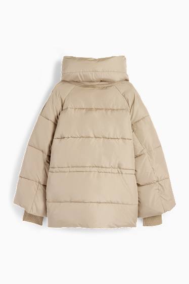 Women - Quilted jacket - beige