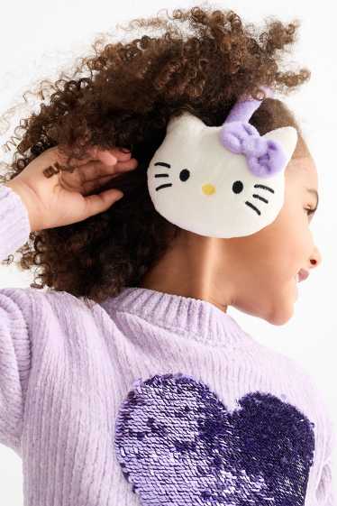 Kinder Mädchen - Hello Kitty - Ohrenwärmer - cremeweiß