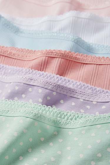 Kinder Mädchen - Multipack 6er - Slip - rosa