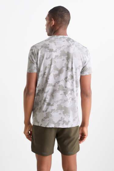 Herren - Funktions-Shirt - gemustert - hellgrau