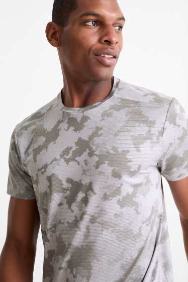 Herren - Funktions-Shirt - gemustert - hellgrau