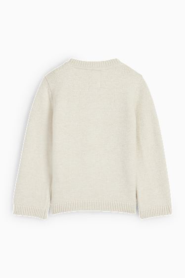 Baby Boys - Rudolph - baby Christmas jumper - light beige