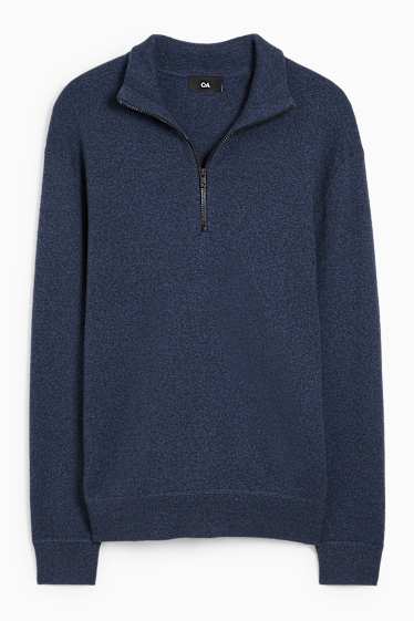 Hommes - Pull - bleu foncé