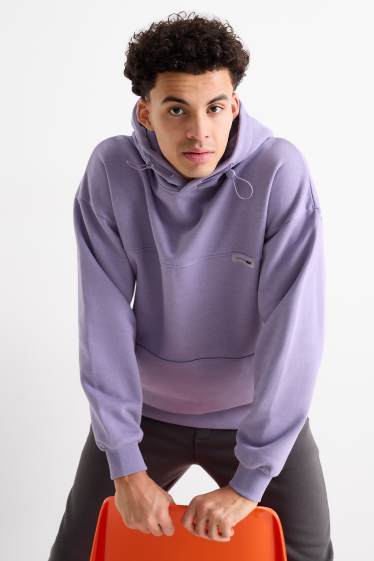 Men - Hoodie - violet-melange