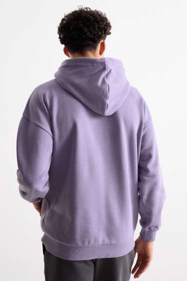 Men - Hoodie - violet-melange