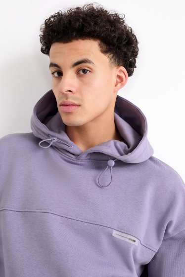 Men - Hoodie - violet-melange