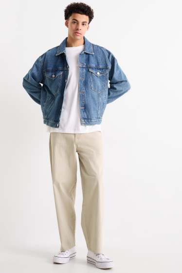 Hommes - Baggy jean - taupe