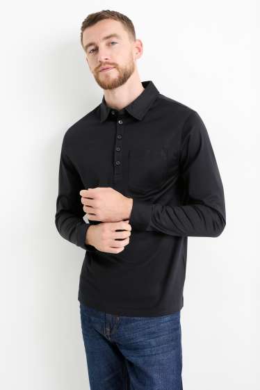 Herren - Poloshirt - schwarz